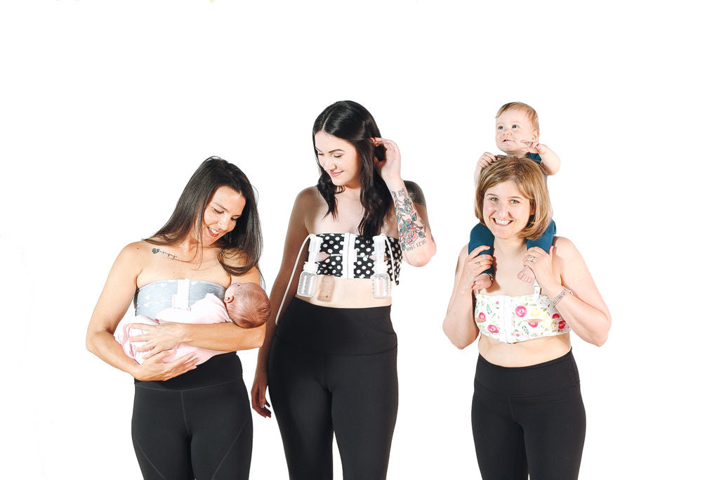  PumpEase Hands Free Pumping Bra, Snugabell Adjustable and  Comfortable Pumping Bra Made with Spandex Technical Fabric, Supports 2  Breast Pumping Bottles & Flanges
