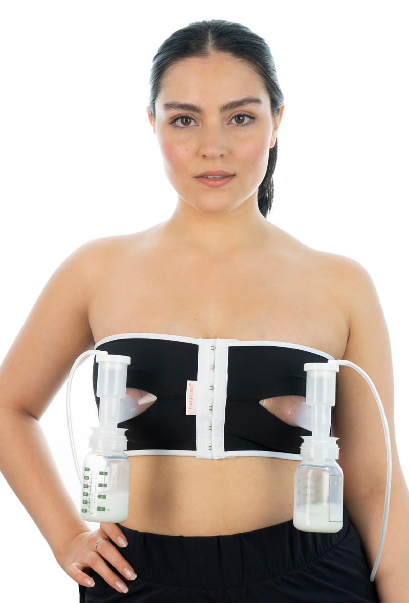 Hands Free Pumping Bra, Adjustable Breast-Pumps Holding and Nursing Bra,  Suitable for Breastfeeding - Prevent Sagging with Plus Size 